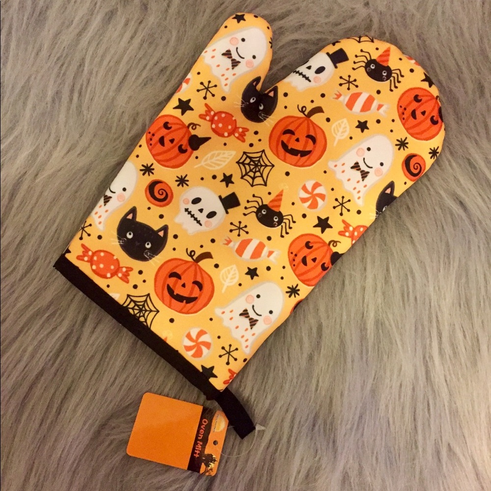 👻 Halloween Oven Mit NWT Black Cat/ Ghost/ Spider